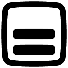 Align Two Bottom Square Icon from Plump Remix Set