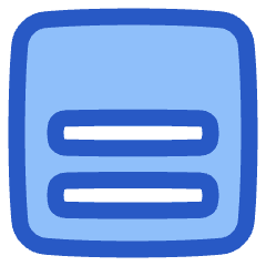 Align Two Bottom Square Icon from Plump Duo Set