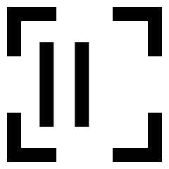 Align Two Left Frame Icon from Sharp Line Set