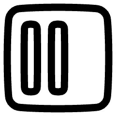 Align Two Left Square Icon from Plump Line Set