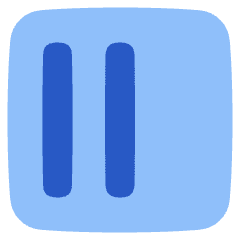 Align Two Left Square Icon from Plump Flat Set