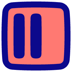 Align Two Left Square Icon from Plump Pop Set