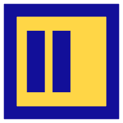 Align Two Left Square Icon from Sharp Pop Set