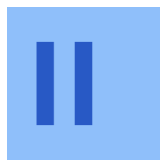Align Two Left Square Icon from Sharp Flat Set