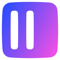 Align Two Left Square Icon from Plump Gradient Set