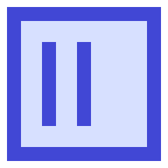 Align Two Left Square Icon from Sharp Duo Set