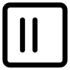 Align Two Left Square Icon from Core Line Set