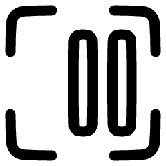 Align Two Right Frame Icon from Plump Line Set