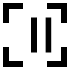 Align Two Right Frame Icon from Sharp Line Set