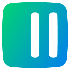 Align Two Right Square Icon from Plump Gradient Set