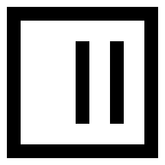 Align Two Right Square Icon from Sharp Line Set