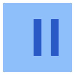Align Two Right Square Icon from Sharp Flat Set