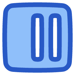 Align Two Right Square Icon from Plump Duo Set