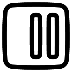 Align Two Right Square Icon from Plump Line Set