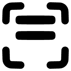 Align Two Top Frame Icon from Plump Solid Set