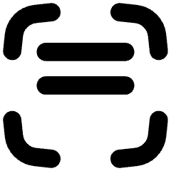 Align Two Top Frame Icon from Flex Solid Set