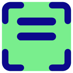 Align Two Top Frame Icon from Core Pop Set
