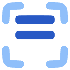 Align Two Top Frame Icon from Plump Flat Set