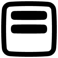 Align Two Top Square Icon from Plump Remix Set