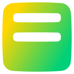 Align Two Top Square Icon from Plump Gradient Set