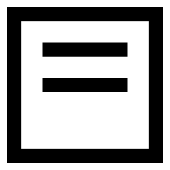 Align Two Top Square Icon from Sharp Line Set
