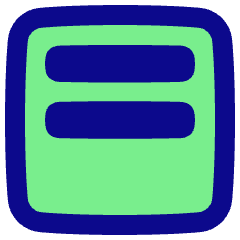 Align Two Top Square Icon from Plump Pop Set