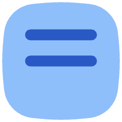 Align Two Top Square Icon from Flex Flat Set