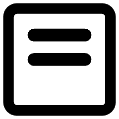 Align Two Top Square Icon from Core Remix Set