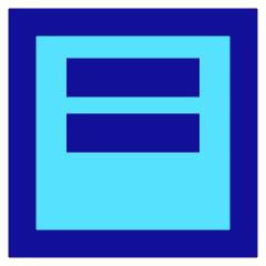 Align Two Top Square Icon from Sharp Pop Set