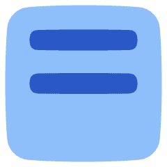 Align Two Top Square Icon from Plump Flat Set