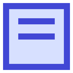 Align Two Top Square Icon from Sharp Duo Set
