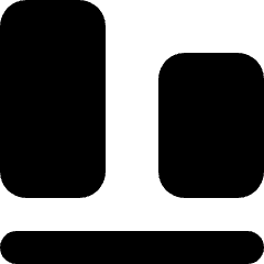 Align Vertical Bottom Icon from Micro Solid Set