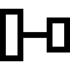 Align Vertical Center 1 Icon from Sharp Line Set