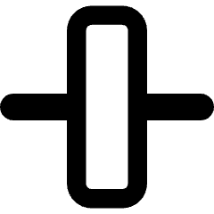 Align Vertical Center 2 Icon from Core Remix Set