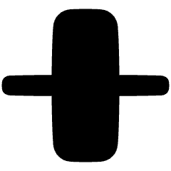 Align Vertical Center 2 Icon from Plump Solid Set
