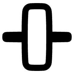 Align Vertical Center 2 Icon from Plump Remix Set