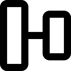 Align Vertical Center Icon from Micro Line Set