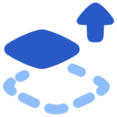 Bring Forward Icon from Plump Flat Set