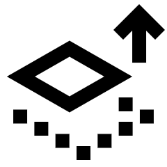 Bring Forward Icon from Sharp Line Set