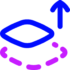 Bring Forward Icon from Flex Neon Set