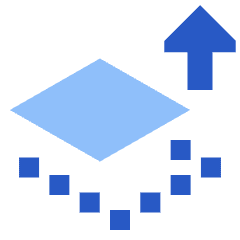 Bring Forward Icon from Sharp Flat Set