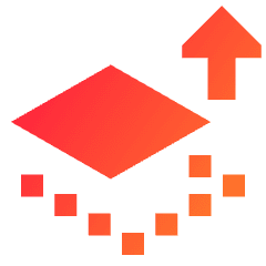 Bring Forward Icon from Sharp Gradient Set