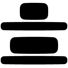 Distribute Bottom Icon from Plump Solid Set