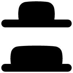 Distribute Bottom Icon from Flex Solid Set