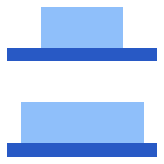 Distribute Bottom Icon from Sharp Flat Set