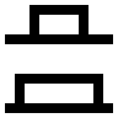 Distribute Bottom Icon from Sharp Line Set