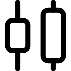 Distribute Center Horizontal Icon from Core Line Set
