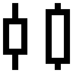 Distribute Center Horizontal Icon from Sharp Line Set