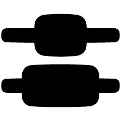 Distribute Center Vertical Icon from Plump Solid Set