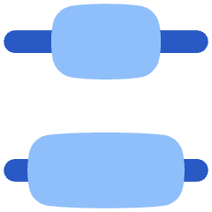 Distribute Center Vertical Icon from Flex Flat Set